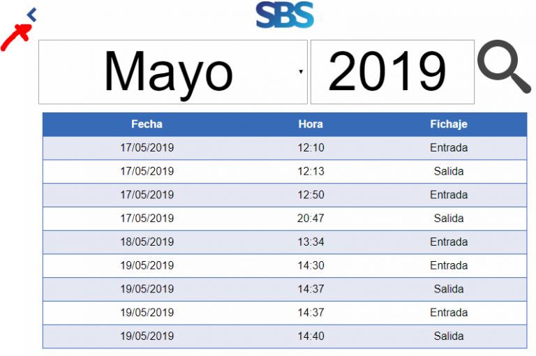 Software Control Horario y ausencias apto para dispositivos móviles