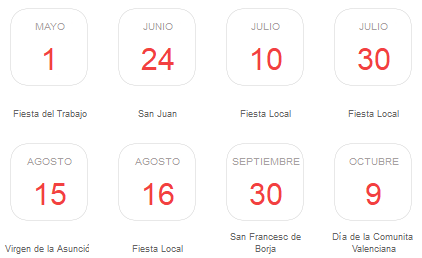 vacaciones y ausencias